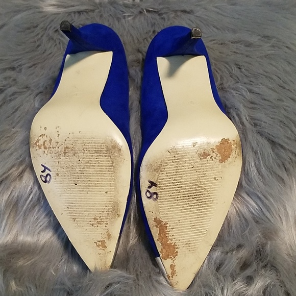 Blue 4" chrome tip pumps - Picture 2 of 6